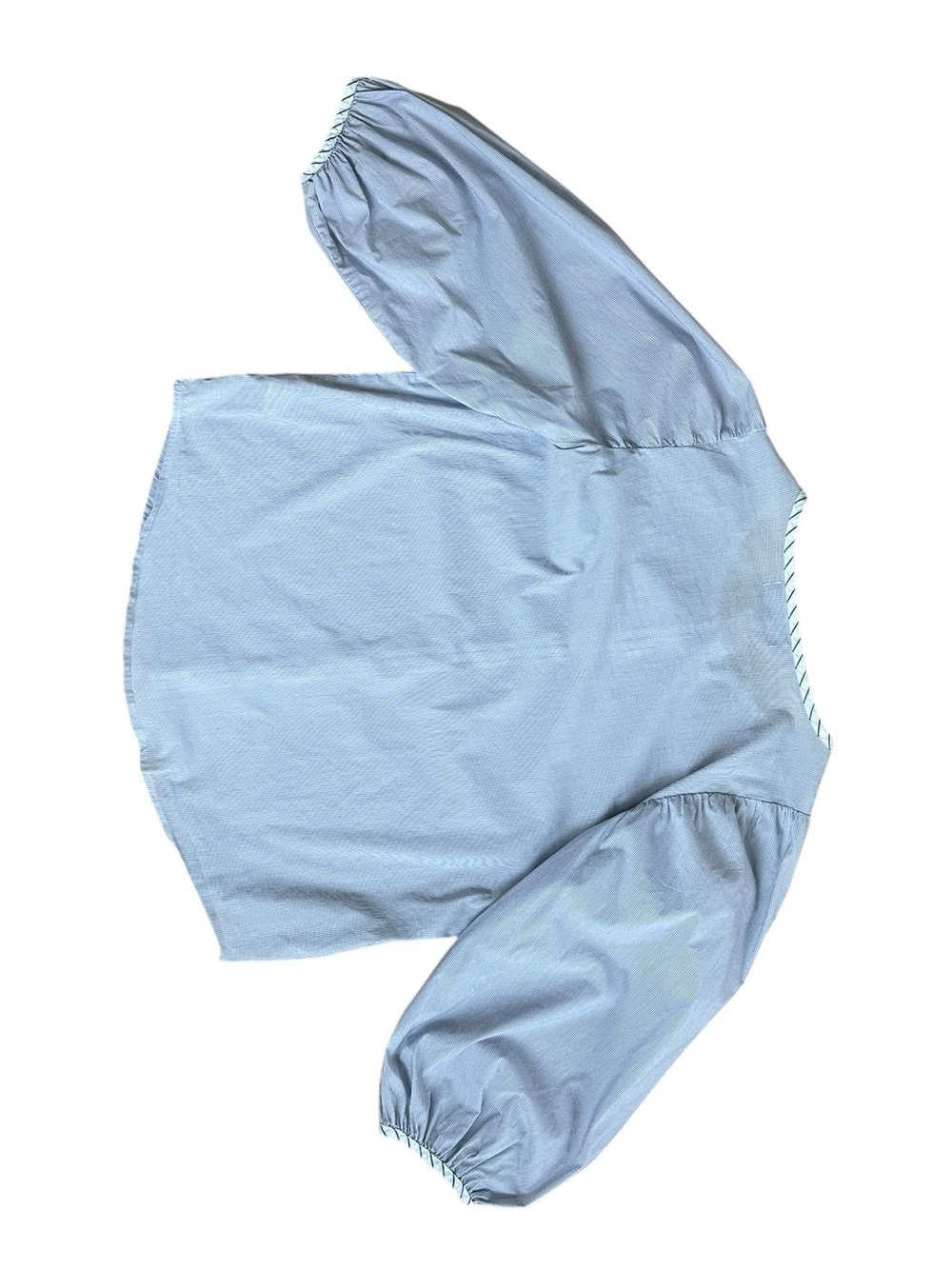 Tuckernuck Pomander Place Blue and White Pinstripe Button Up Shirt - Picture 3 of 5